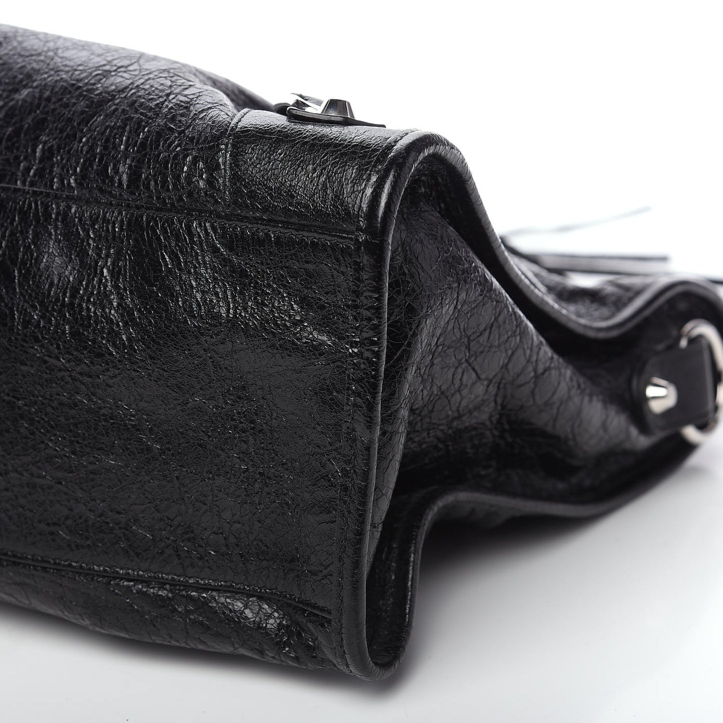 Agneau Classic Silver Hardware City Black