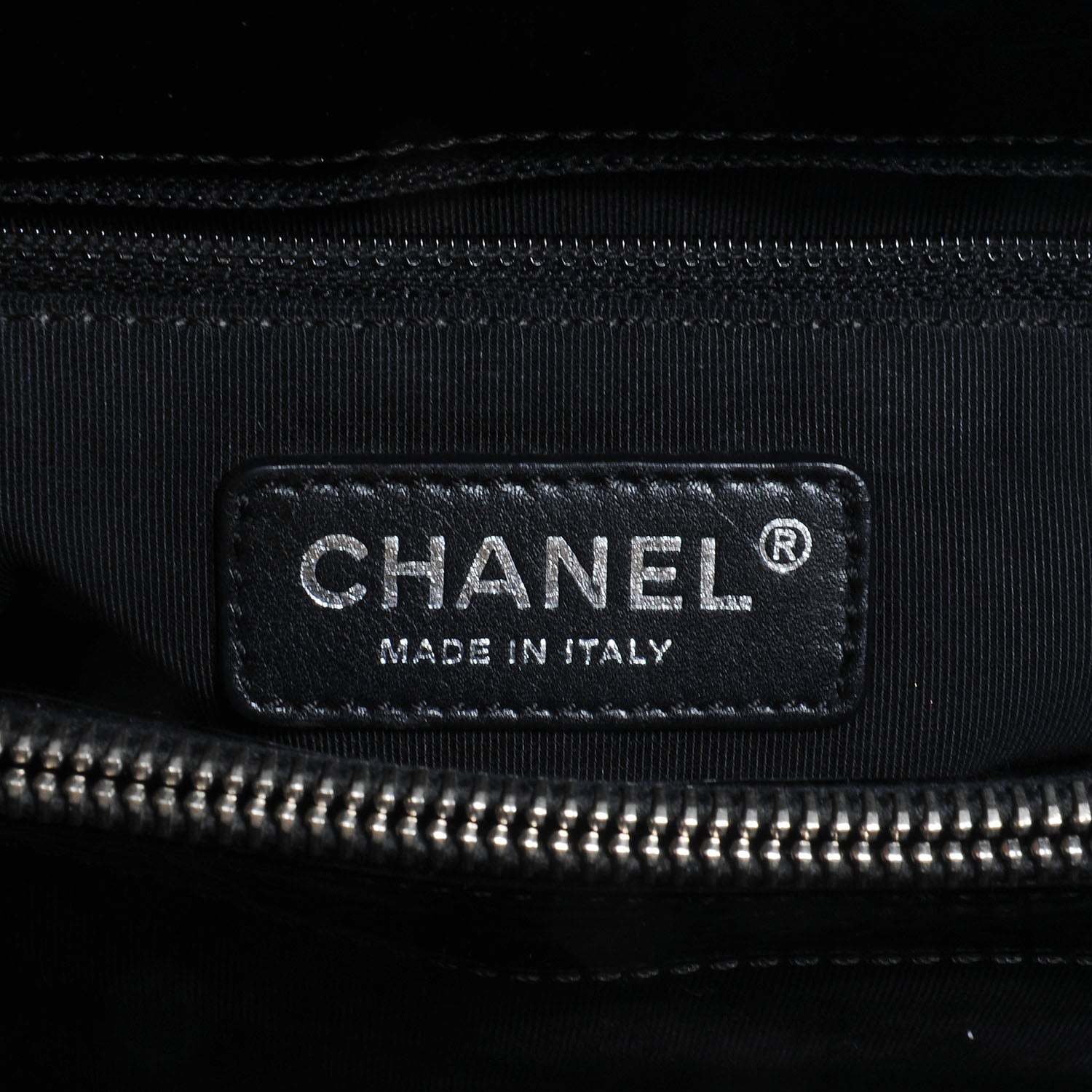 Chanel Patent Grand Shopping Tote GST Black 6 of 7