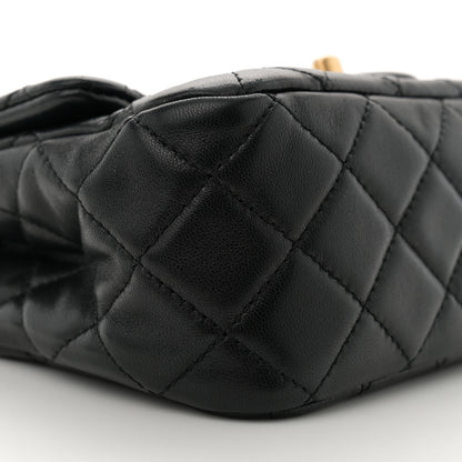 Chanel Lambskin Quilted Mini Pearl Crush Flap Black 9 of 11