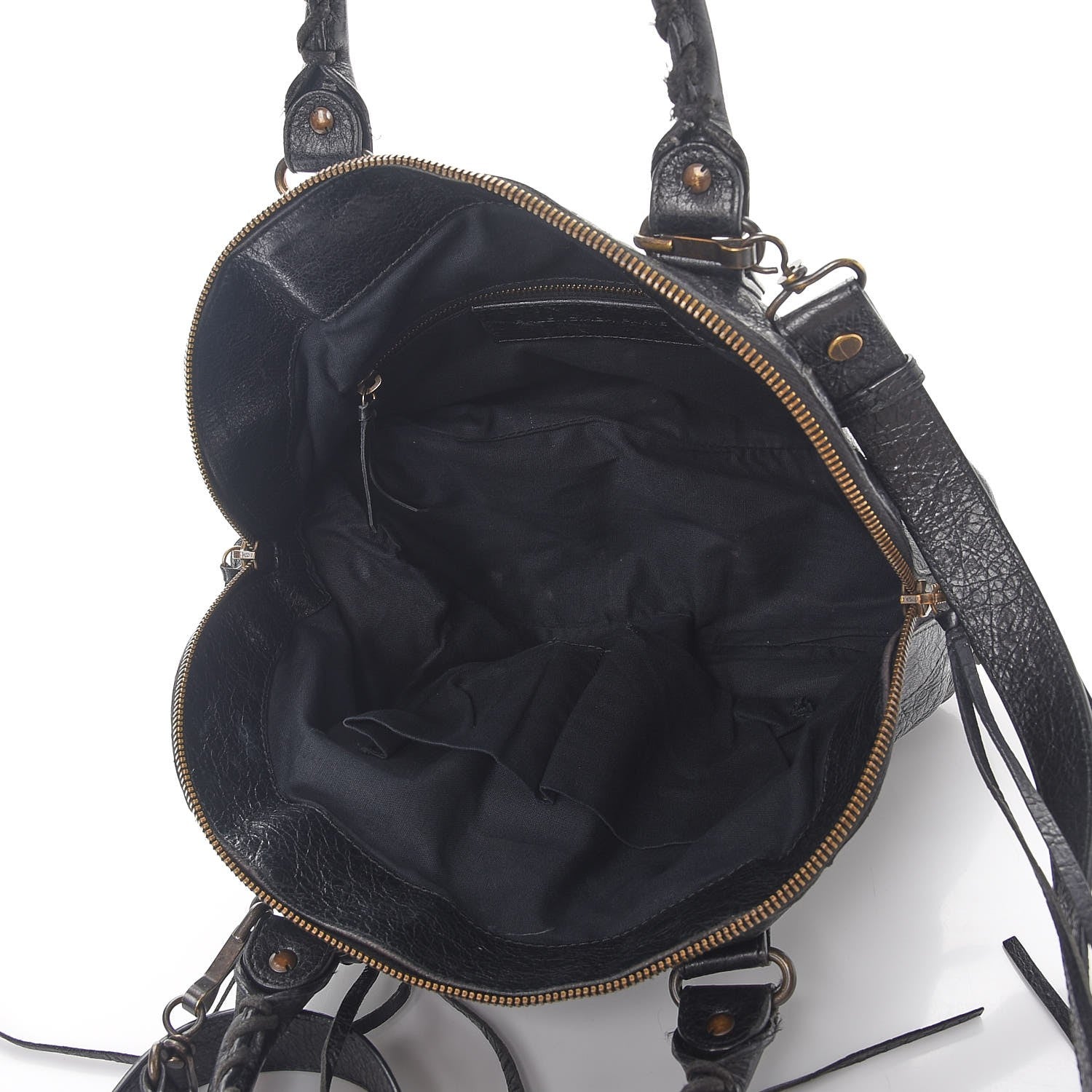 Balenciaga Agneau Classic Hardware Bowling Bag Black 5 of 12