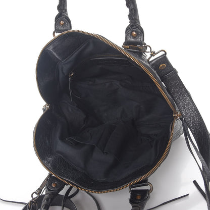 Balenciaga Agneau Classic Hardware Bowling Bag Black 5 of 12