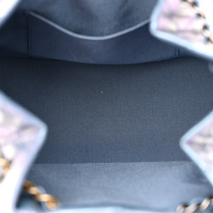Chanel Iridescent Lambskin Calfskin Small Quilted Gabrielle Backpack Light Purple 5 of 16