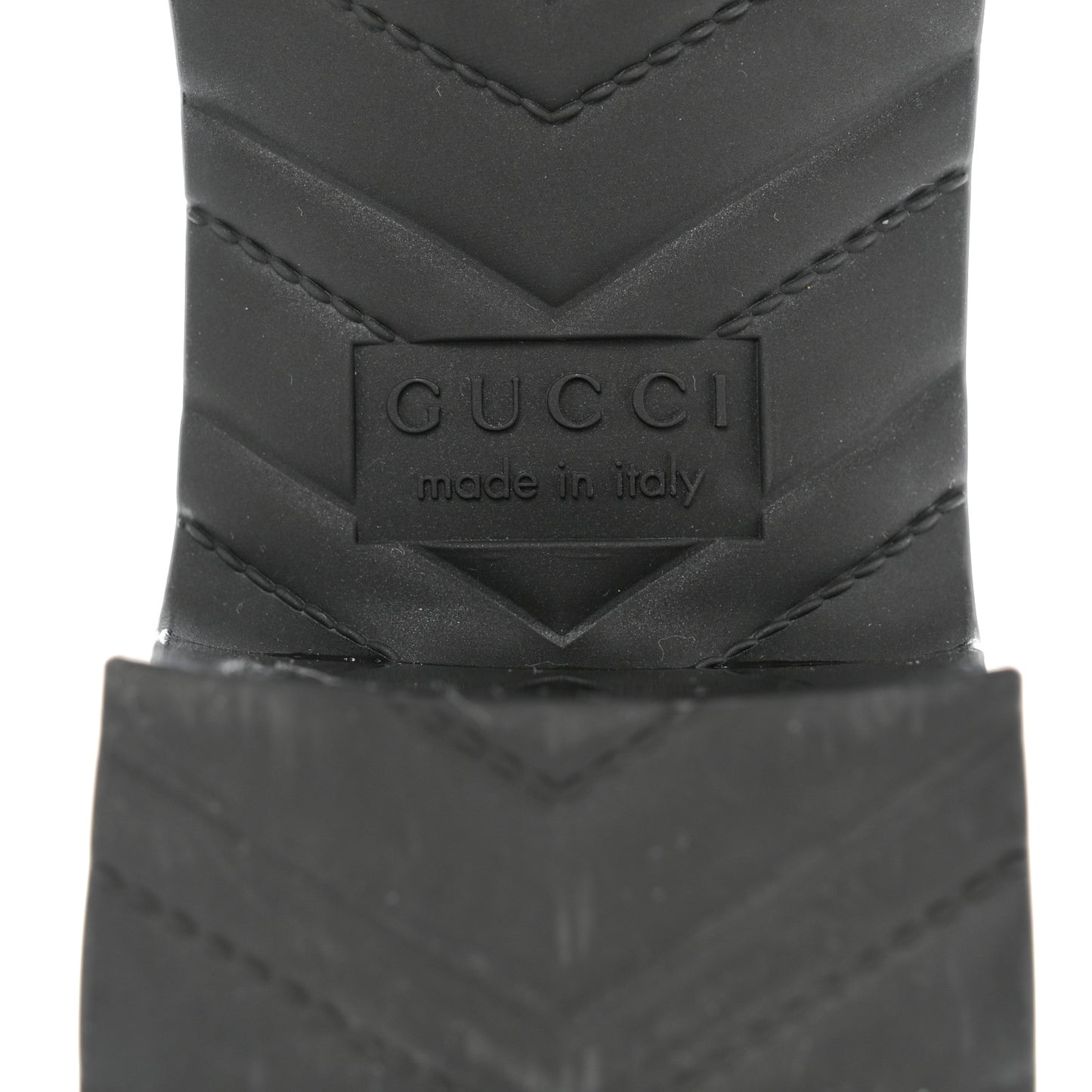 Rubber Gucci Logo Womens Platform 20/60mm Slide Sandals 37 Black