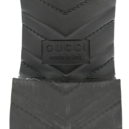 Gucci Rubber Gucci Logo Womens Platform 20/60mm Slide Sandals 37 Black 8 of 9