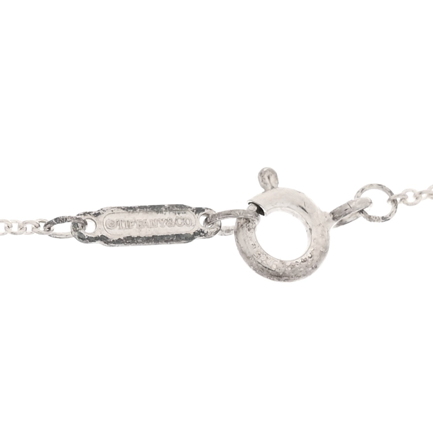 Tiffany Sterling Silver 1837 Interlocking Circles Pendant Necklace 6 of 6