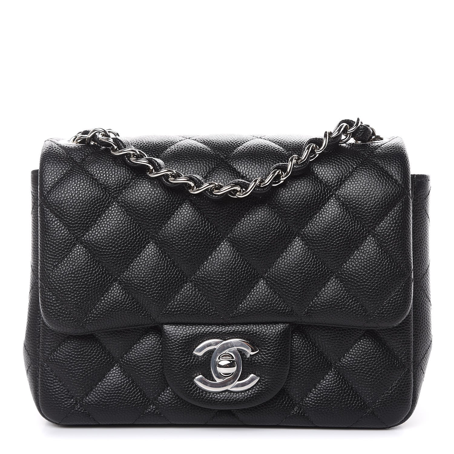 Chanel Caviar Quilted Mini Square Flap Black 1 of 9