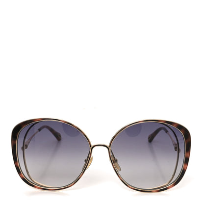 Chloe Oversized Round Novelty Sunglasses CH0036S Gold Havana 2 of 8