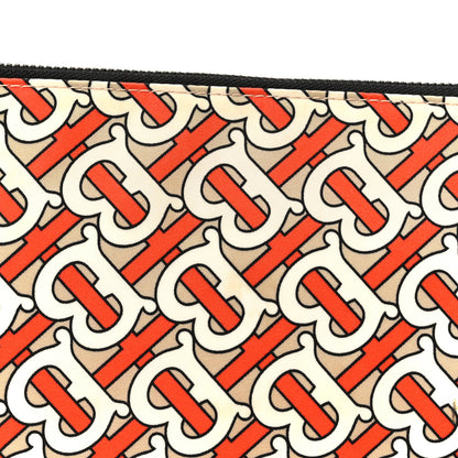 Burberry Monogram Nylon Edin Zip Pouch Vermillion Vermillion 9 of 9