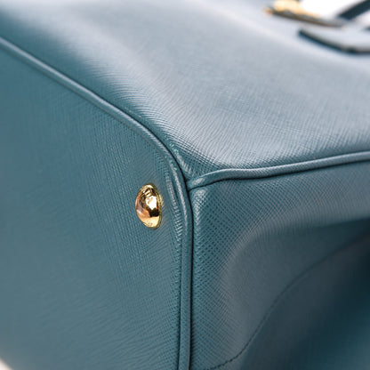 Prada Saffiano Small Galleria Double Zip Tote Ottanio 10 of 12