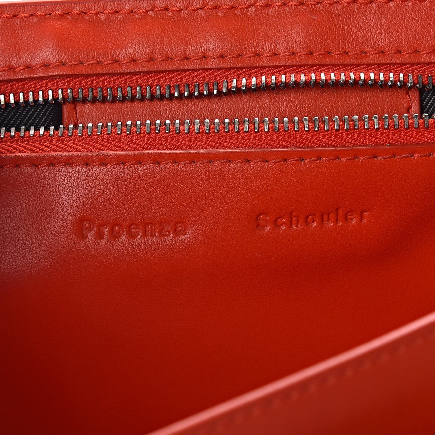 Lambskin Perforated Tiny PS1 Satchel Fire Red