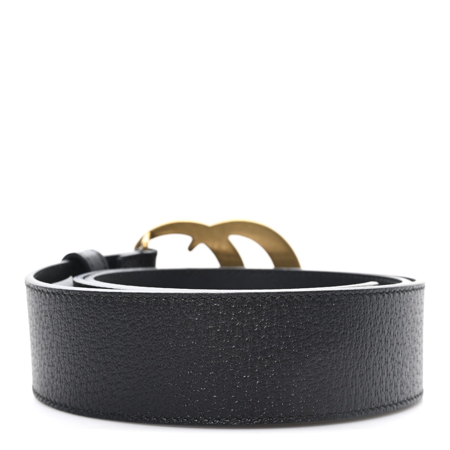 Textured Calfskin Double G 40mm Belt 85 34 Black