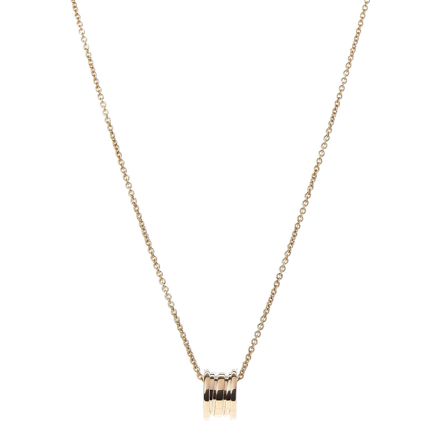 Bulgari 18K Yellow Gold B.Zero1 Pendant Necklace 1 of 11