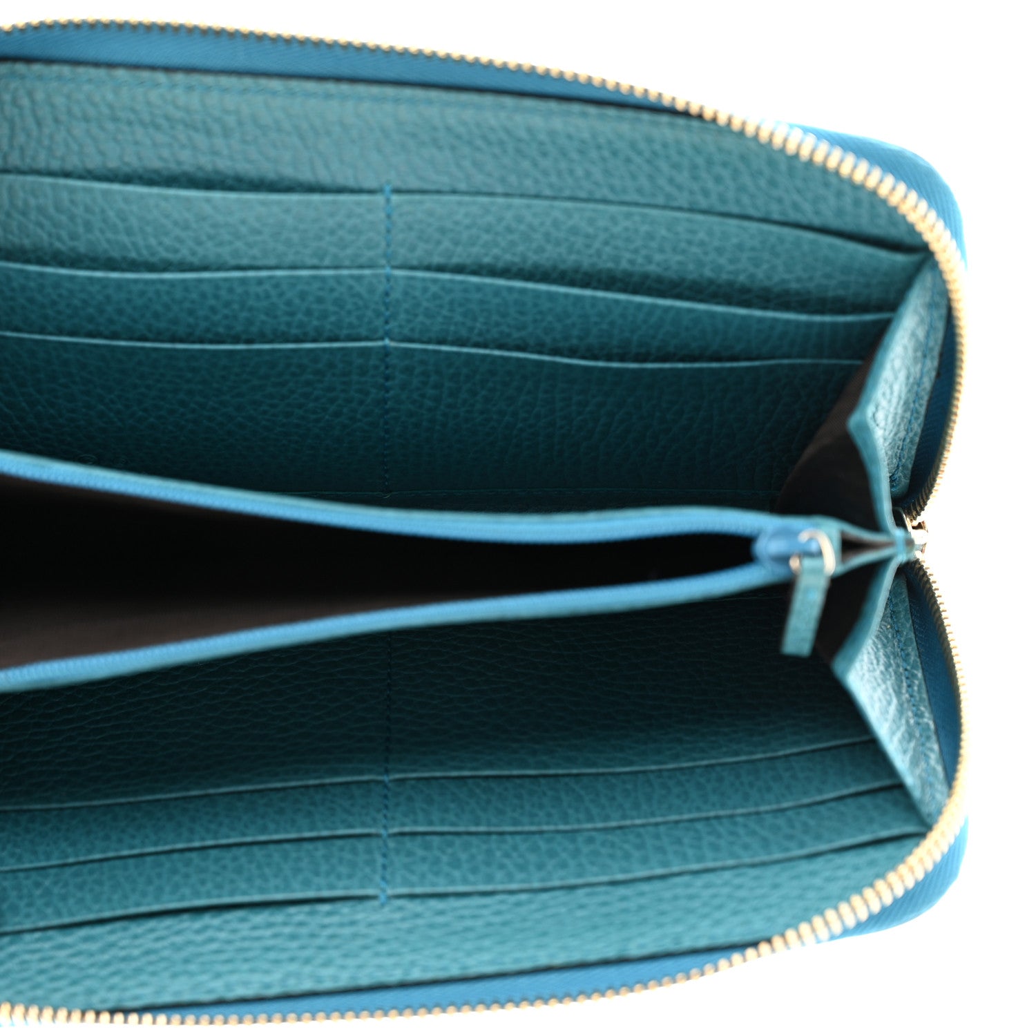 Gucci Dollar Calfskin GG Zip Around Wallet Deep Cobalt 5 of 7