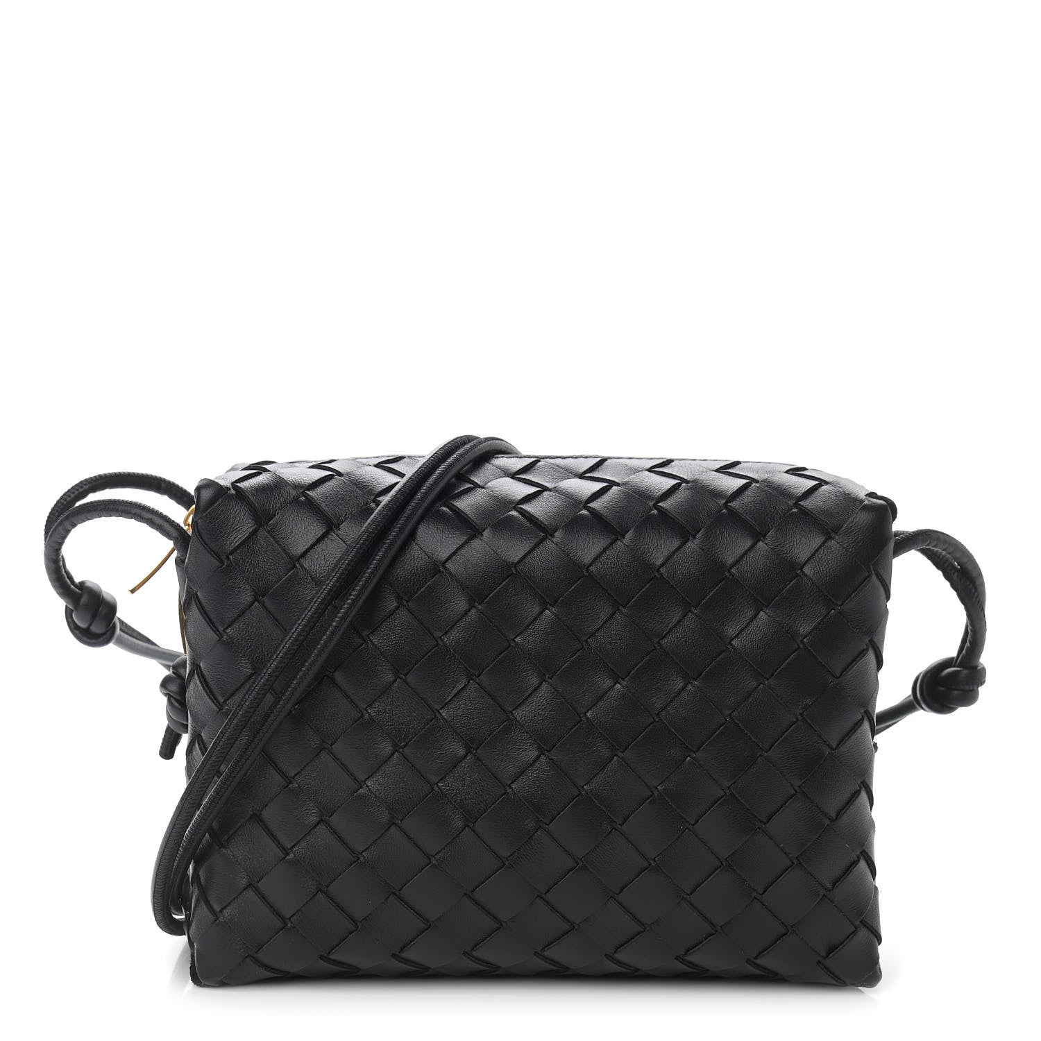 Bottega Veneta Nappa Intrecciato Small Loop Camera Bag Black 1 of 9