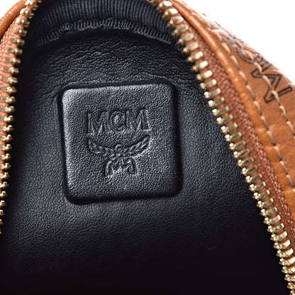 MCM Visetos Side Stud X-Mini Stark Bebe Boo Backpack Cognac 6 of 11