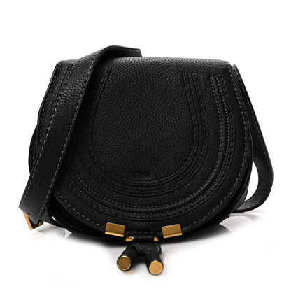 Chloe Calfskin Mini Marcie Round Crossbody Bag Black 1 of 8
