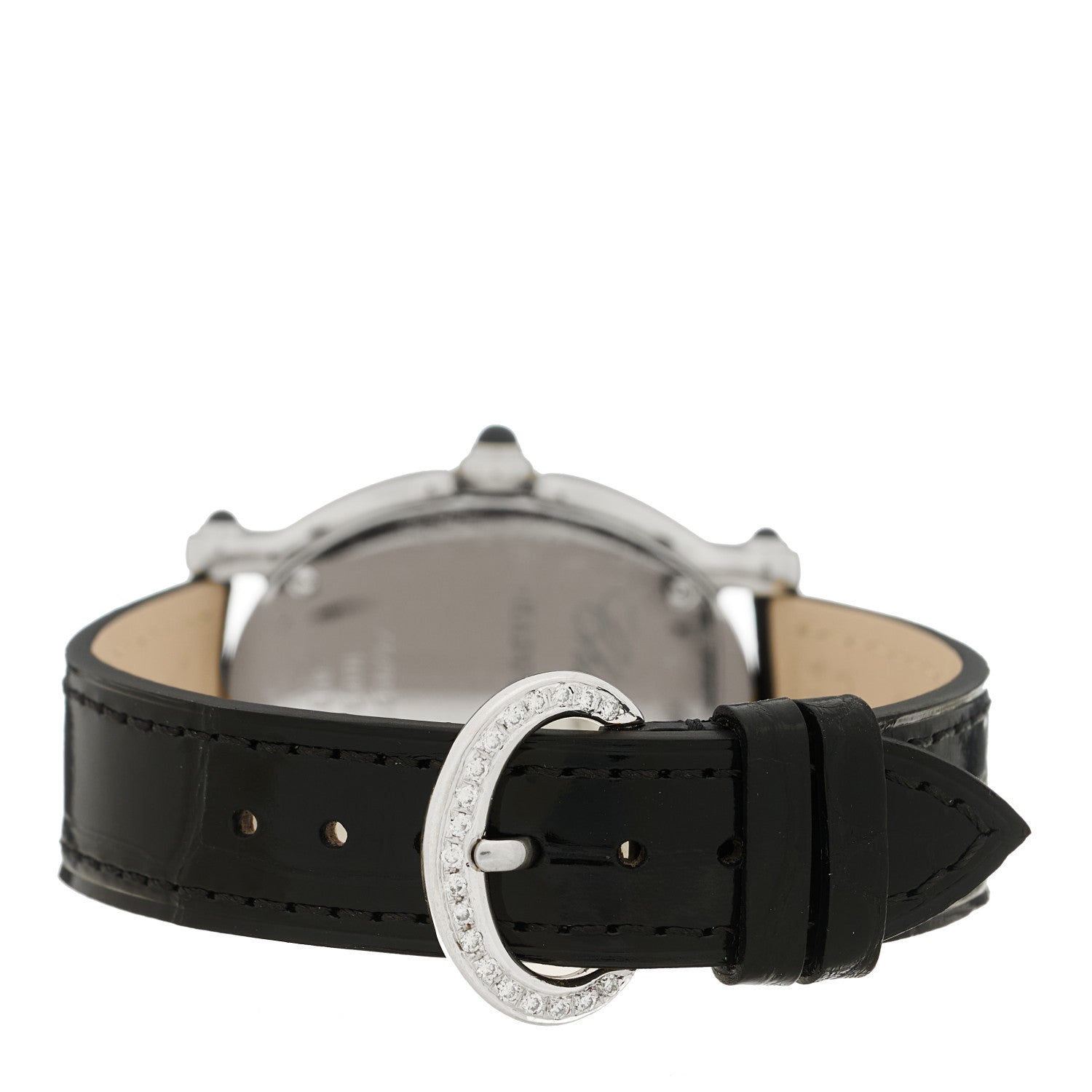Chopard Stainless Steel Alligator Diamond Bezel 31mm Oval Happy Sport Quartz Watch 3 of 4