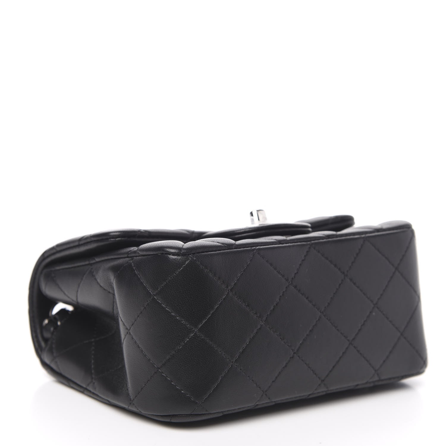Chanel Lambskin Quilted Mini Square Flap Black 4 of 11