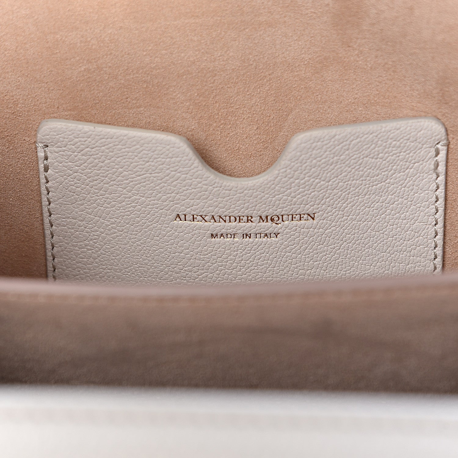 Alexander McQueen Silky Amish Grain Calfskin Box Shoulder Bag 19 Off White 6 of 9