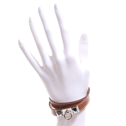 Hermes Chamonix Rivale Double Tour Bracelet Large Fauve 2 of 6