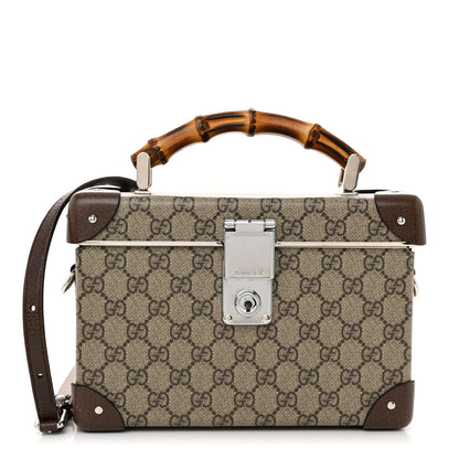 Gucci GG Supreme Monogram Globe-Trotter Beauty Case Brown 1 of 11