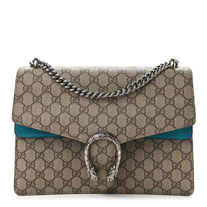 Gucci GG Supreme Monogram Medium Dionysus Shoulder Bag Blue 1 of 14