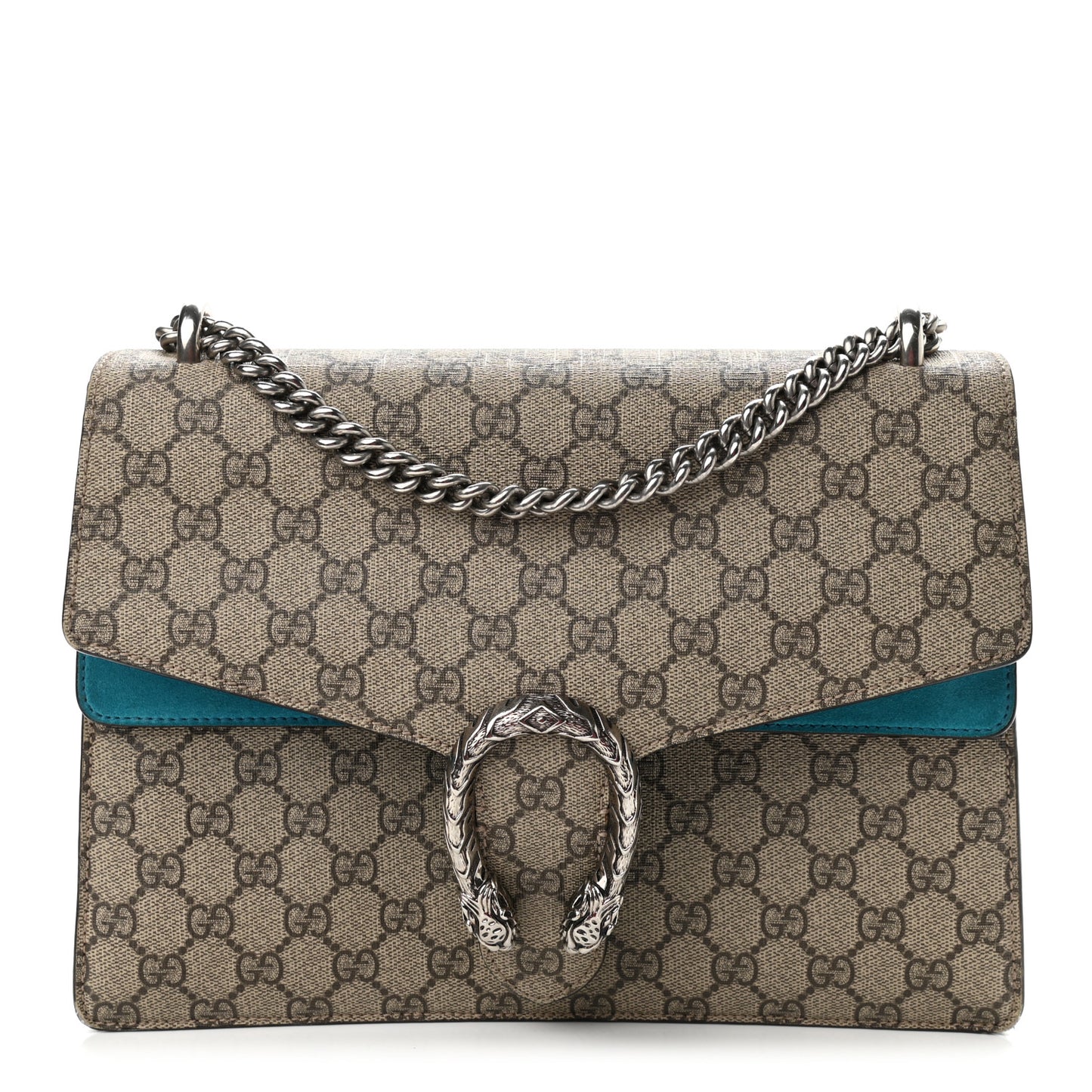 GG Supreme Monogram Medium Dionysus Shoulder Bag Blue
