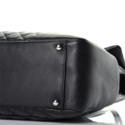 Chanel Calfskin Quilted Large Cambon Flap Black 8 of 8