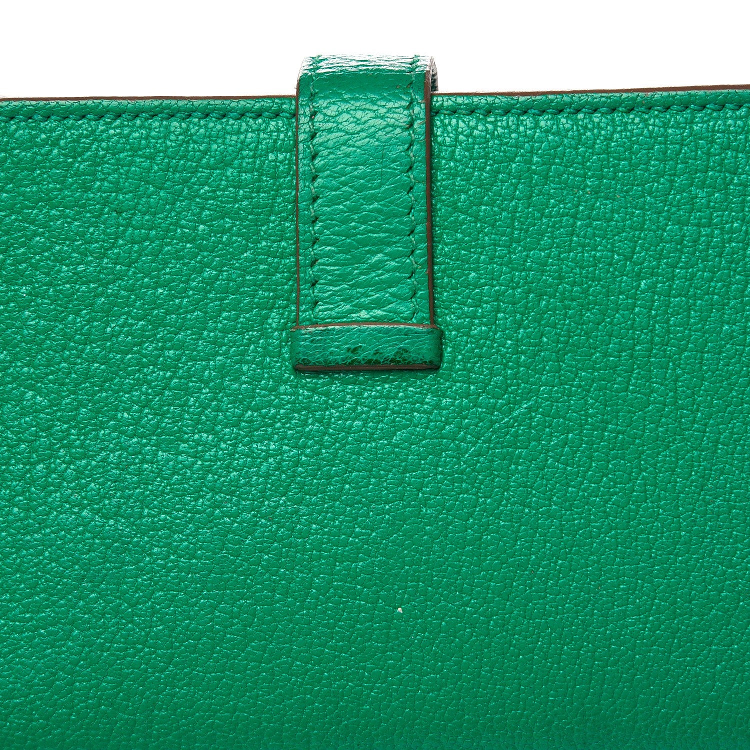 Hermes Chevre Mysore Bearn Gusset Wallet Menthe 8 of 9