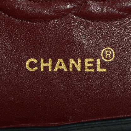 Chanel Lambskin Quilted Medium Double Flap Bag Black 8 of 10