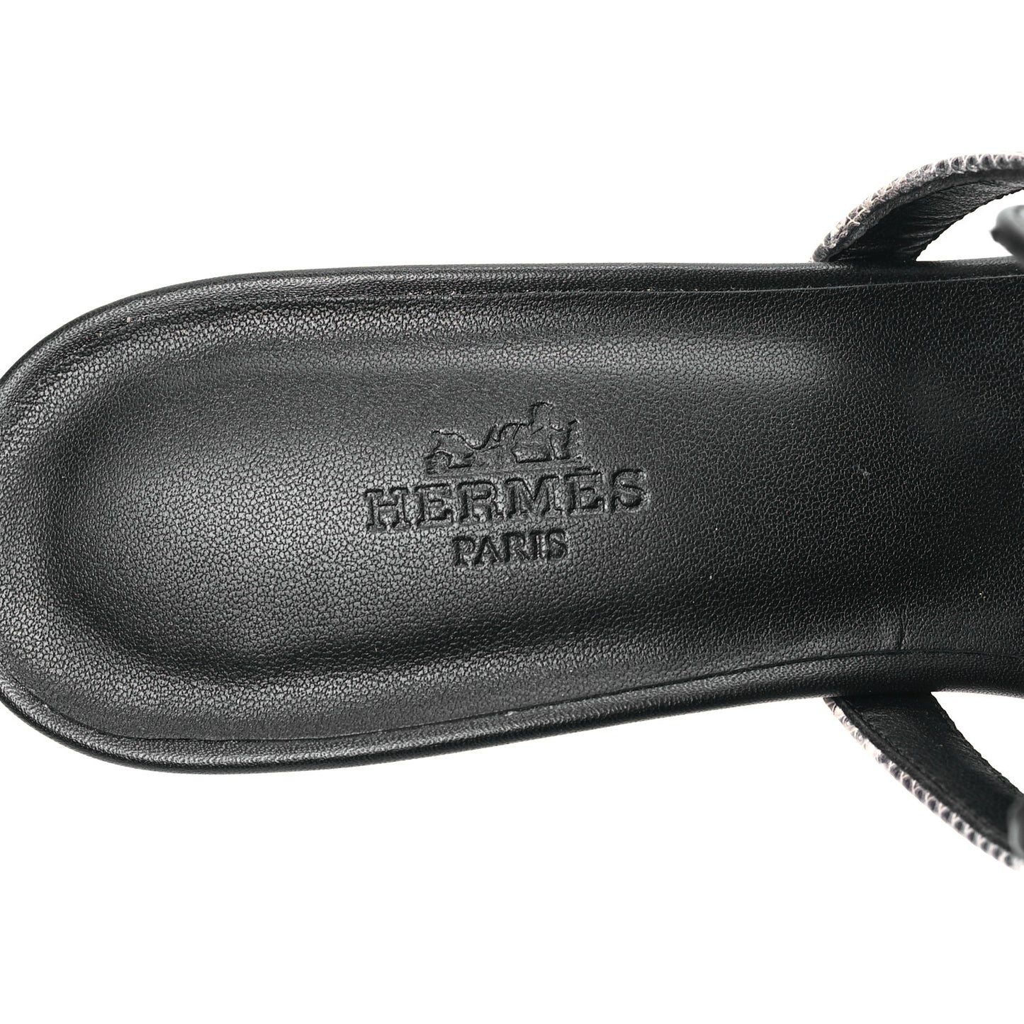 Lambskin Lizard Cute Sandals 39 Black Ombre