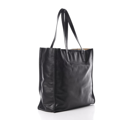 Prada Soft Calfskin Shopping Tote Black 3 of 11