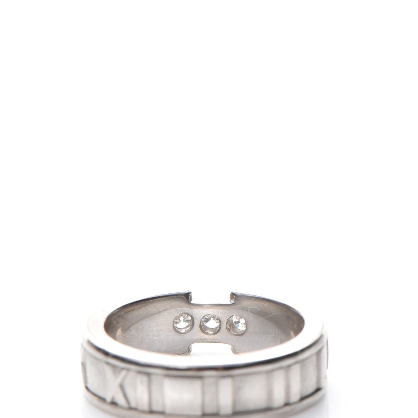 18K White Gold Diamond Atlas Ring 4.5