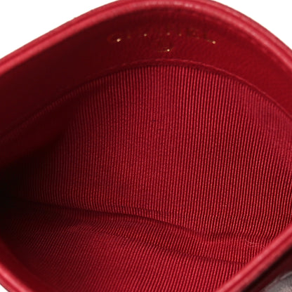 Chanel Lambskin Quilted Card Holder Red 5 of 9