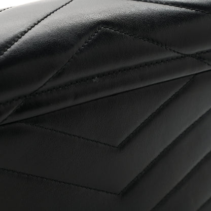 Saint Laurent Calfskin Y Quilted Monogram Toy Loulou Crossbody Bag Black 10 of 12