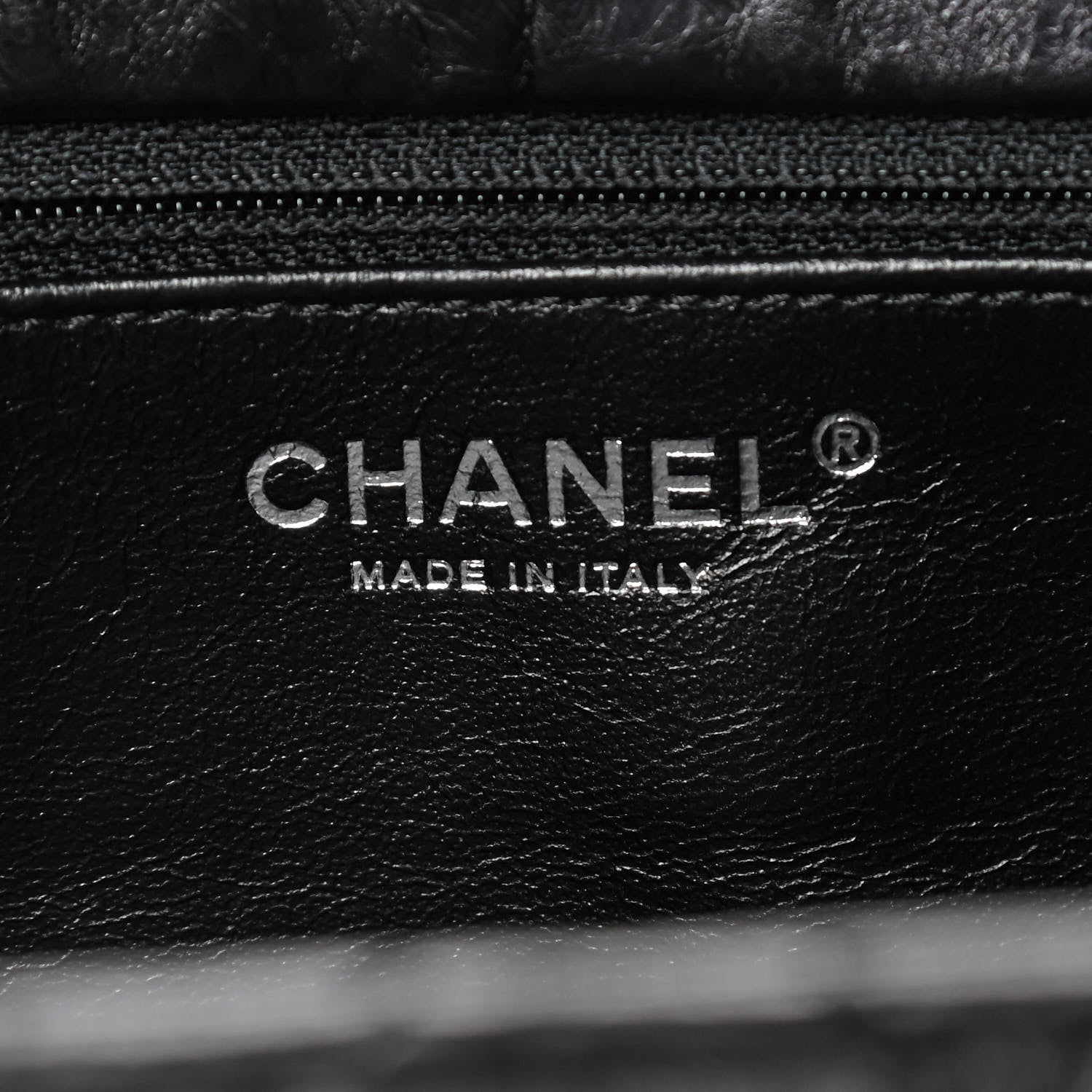 Chanel Metallic Aged Calfskin Quilted Reissue 2.55 Accordion Flap Black 6 of 9