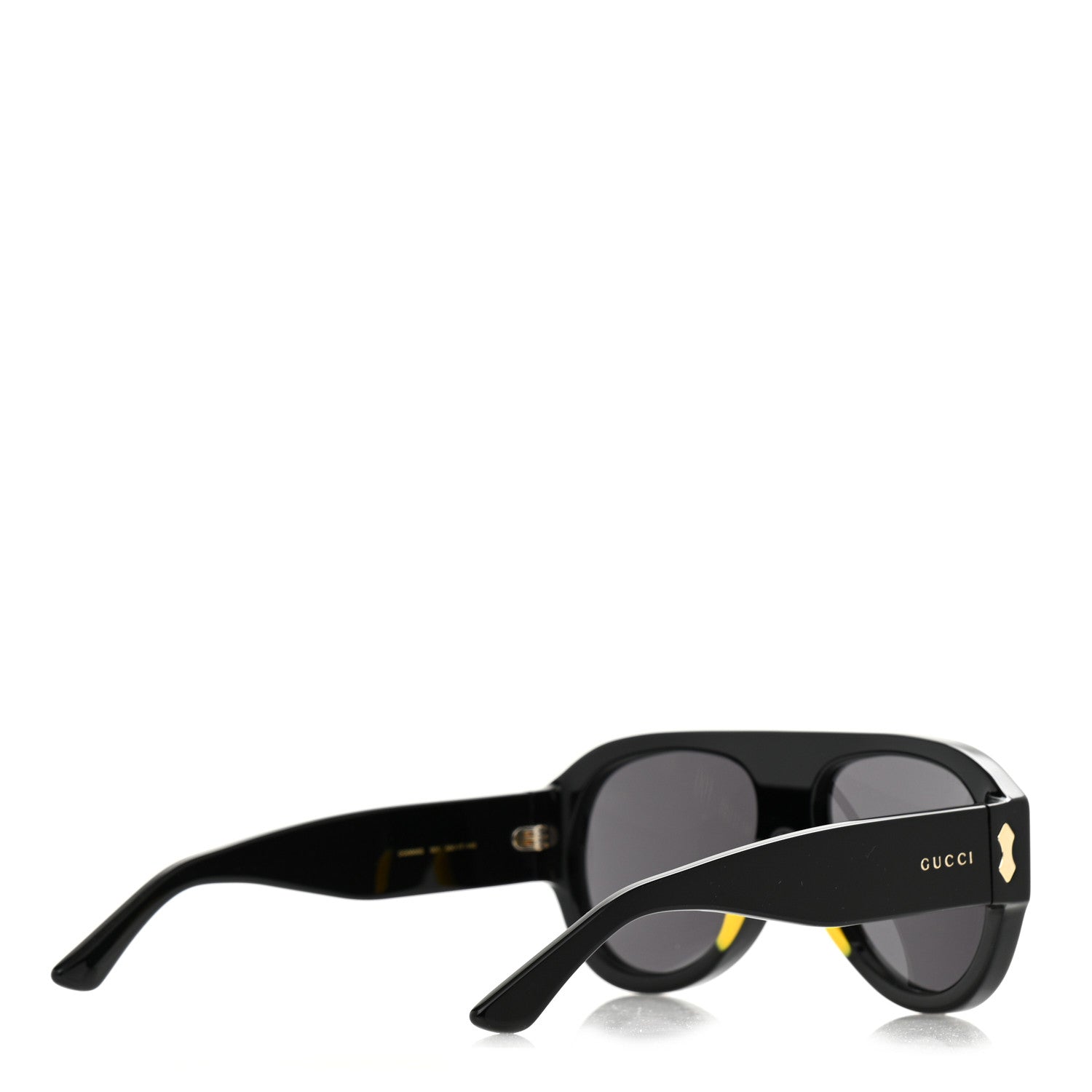 Gucci Acetate Aviator Sunglasses GG0668S Black 4 of 6