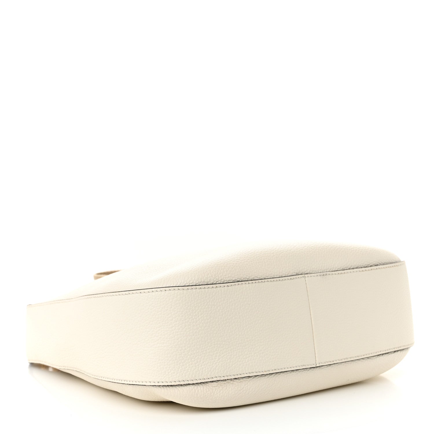 Prada Vitello Daino Zippered Messenger Hobo White 4 of 11