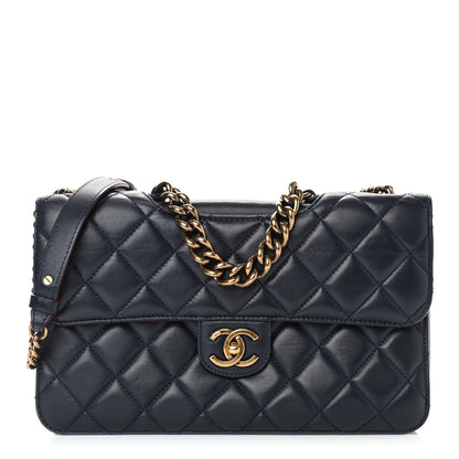 Chanel Calfskin Quilted Large Perfect Edge Flap Black 1 of 15