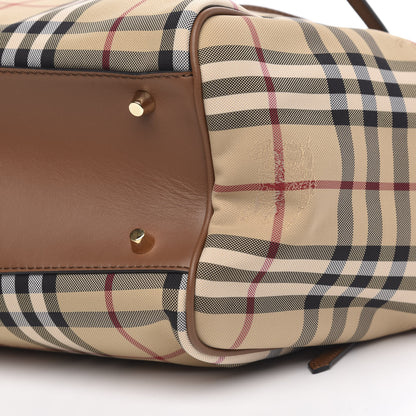Burberry Horseferry Check Small Canterbury Tote Honey 9 of 10
