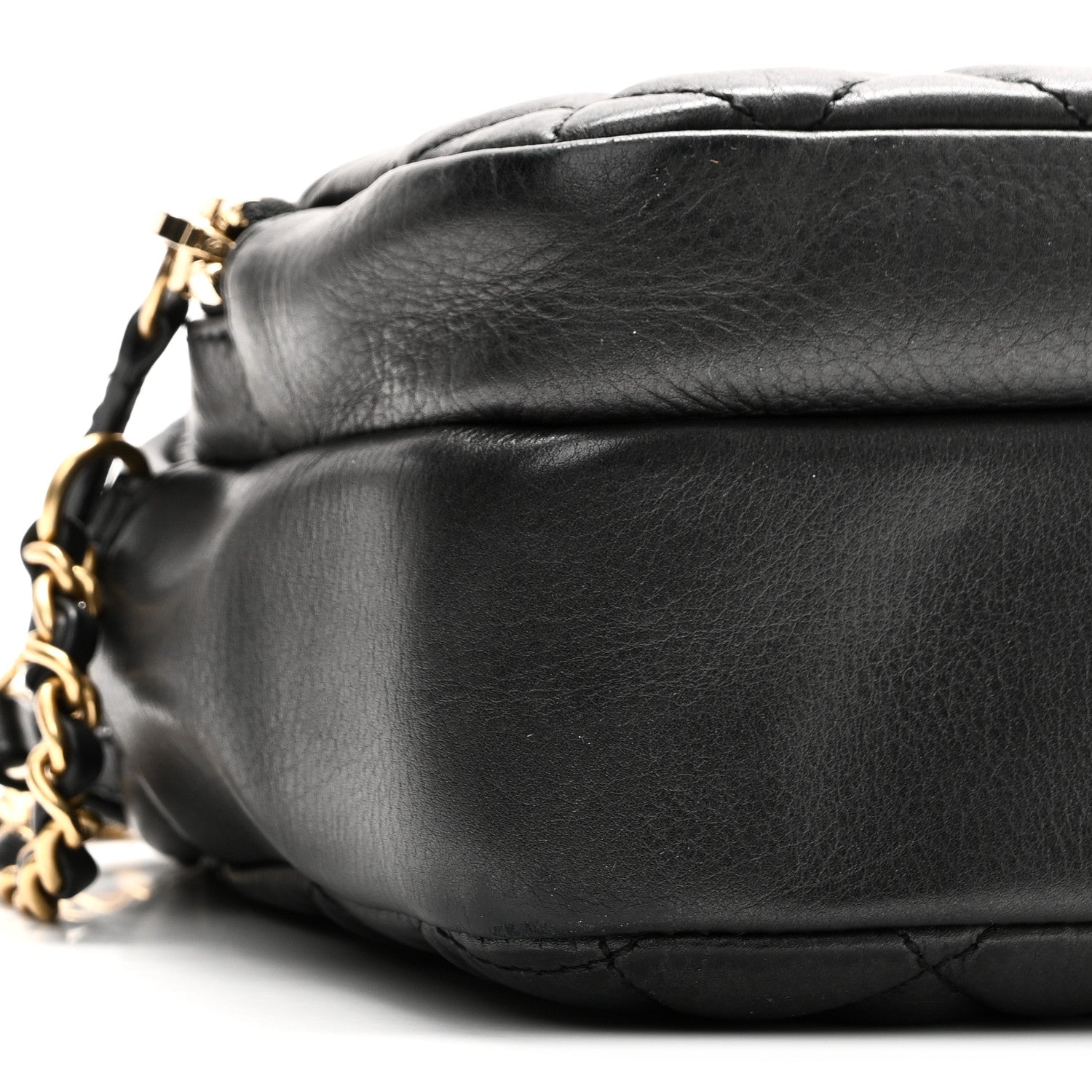 Chanel Calfskin Quilted Day Trips Camera Case Black 9 of 10