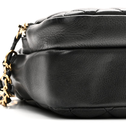 Chanel Calfskin Quilted Day Trips Camera Case Black 9 of 10