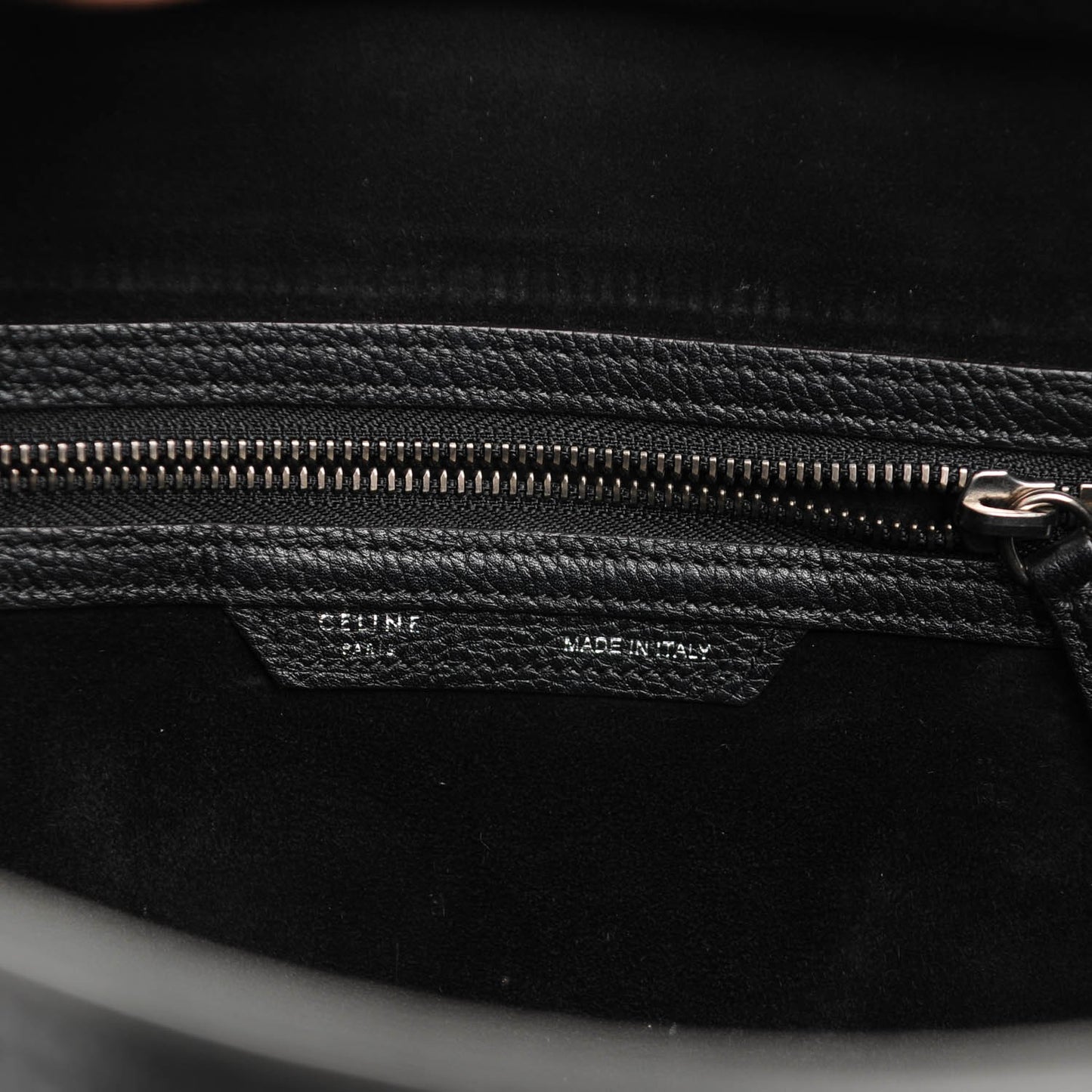 Drummed Calfskin Micro Luggage Black