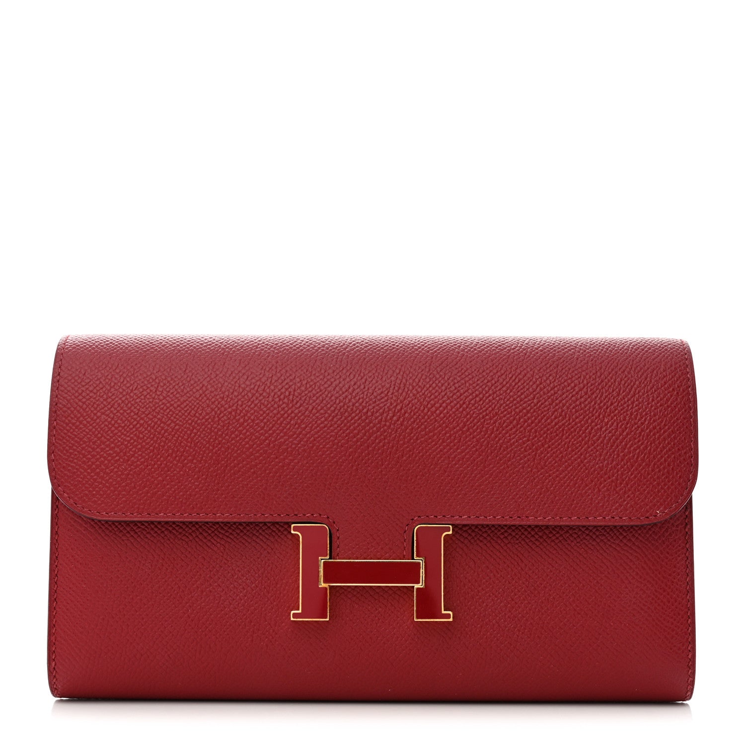 Hermes Epsom Constance Long Wallet Rouge Grenat 1 of 7