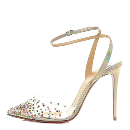 Christian Louboutin PVC Patent Psychic Spikaqueen 100 Pumps 37.5 Mix California 1 of 15