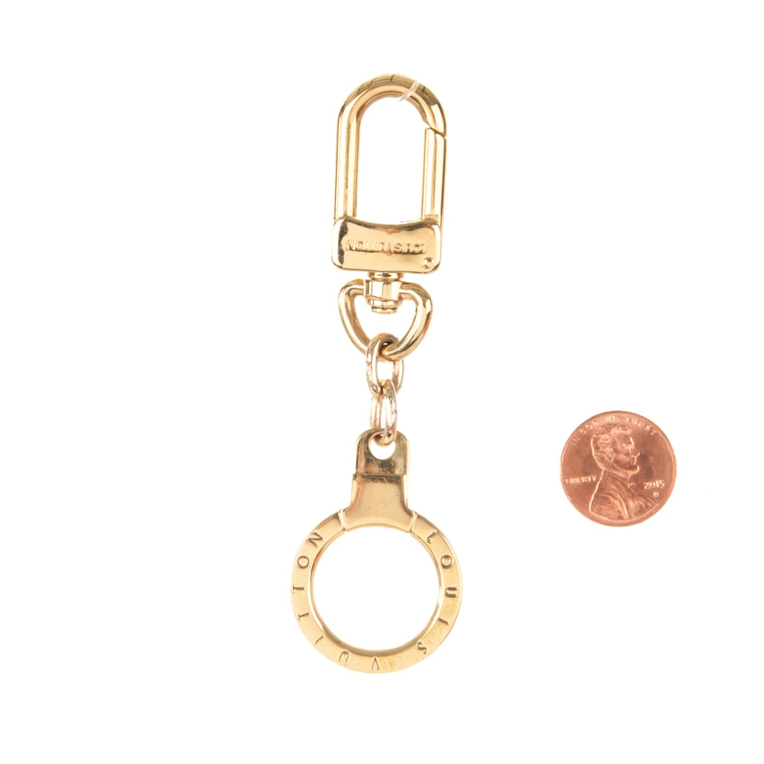 Louis Vuitton Pochette Extender Key Ring Gold 2 of 3
