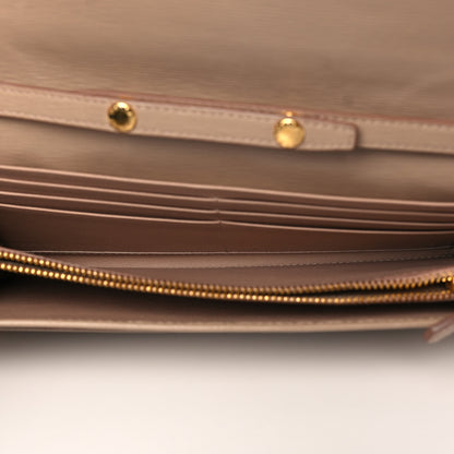 Prada Vitello Move Metal Oro Chain Wallet Cammeo 4 of 7