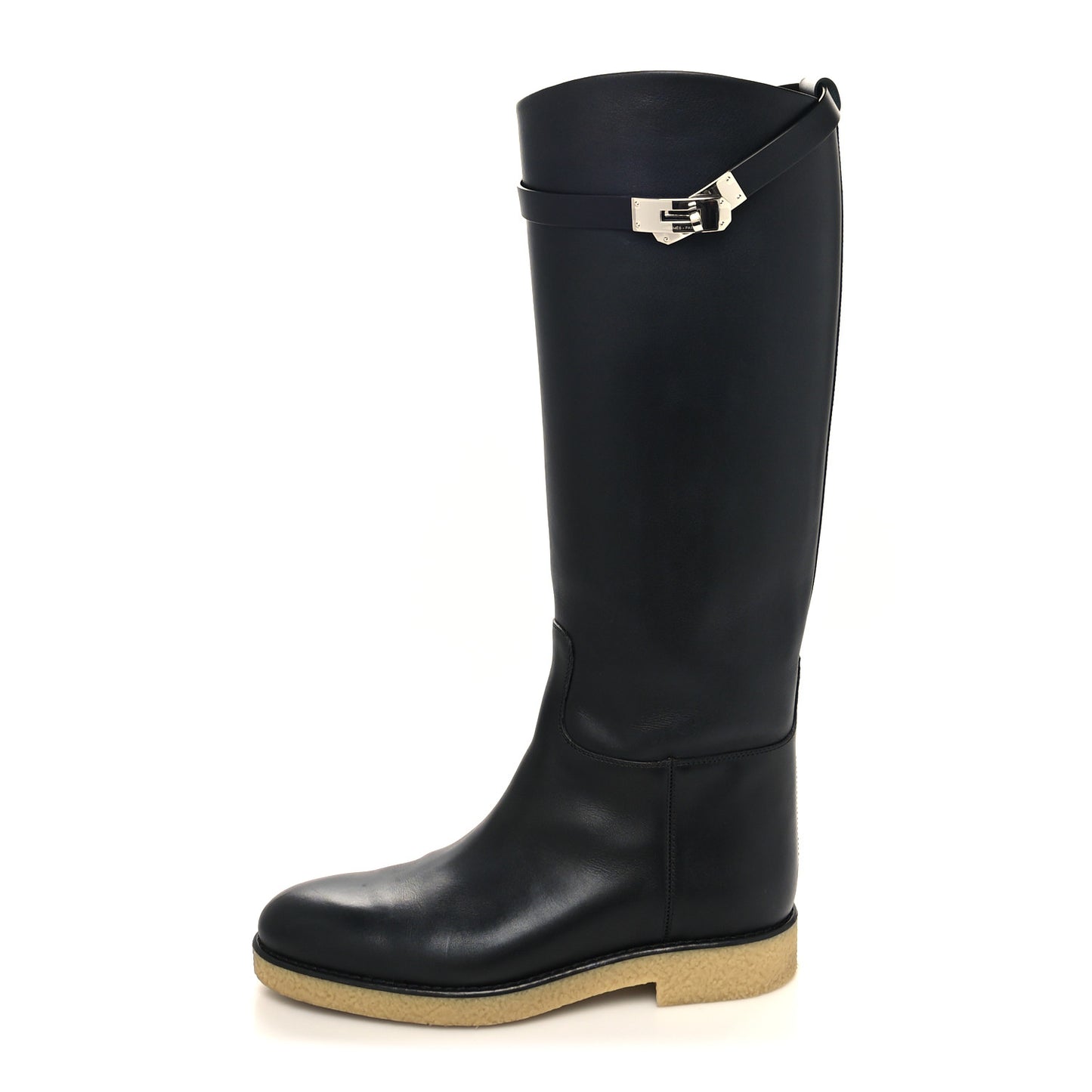 Calfskin Faustine Boots 38 Black