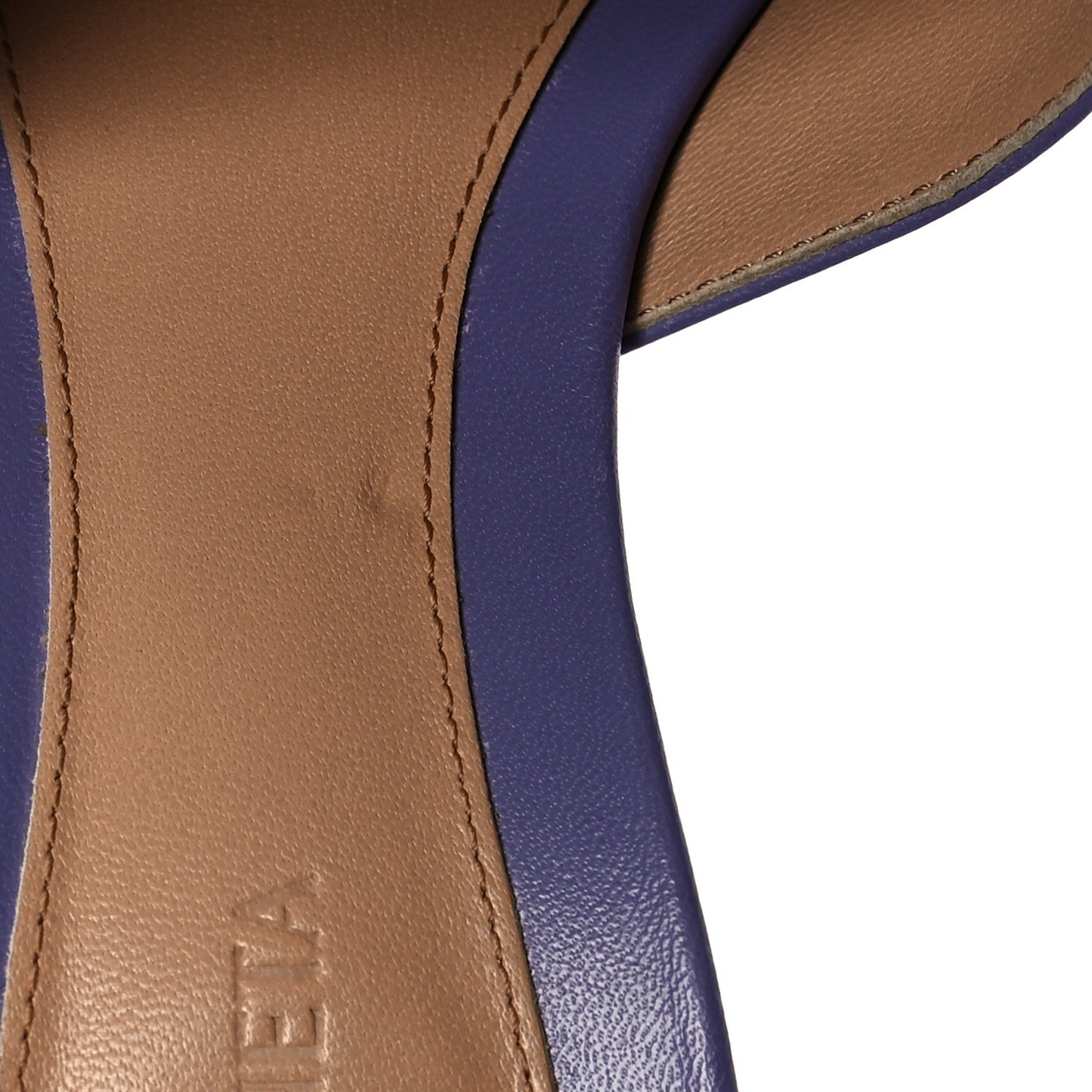 Lambskin Stretch Mule Sandals 39.5 Lavender