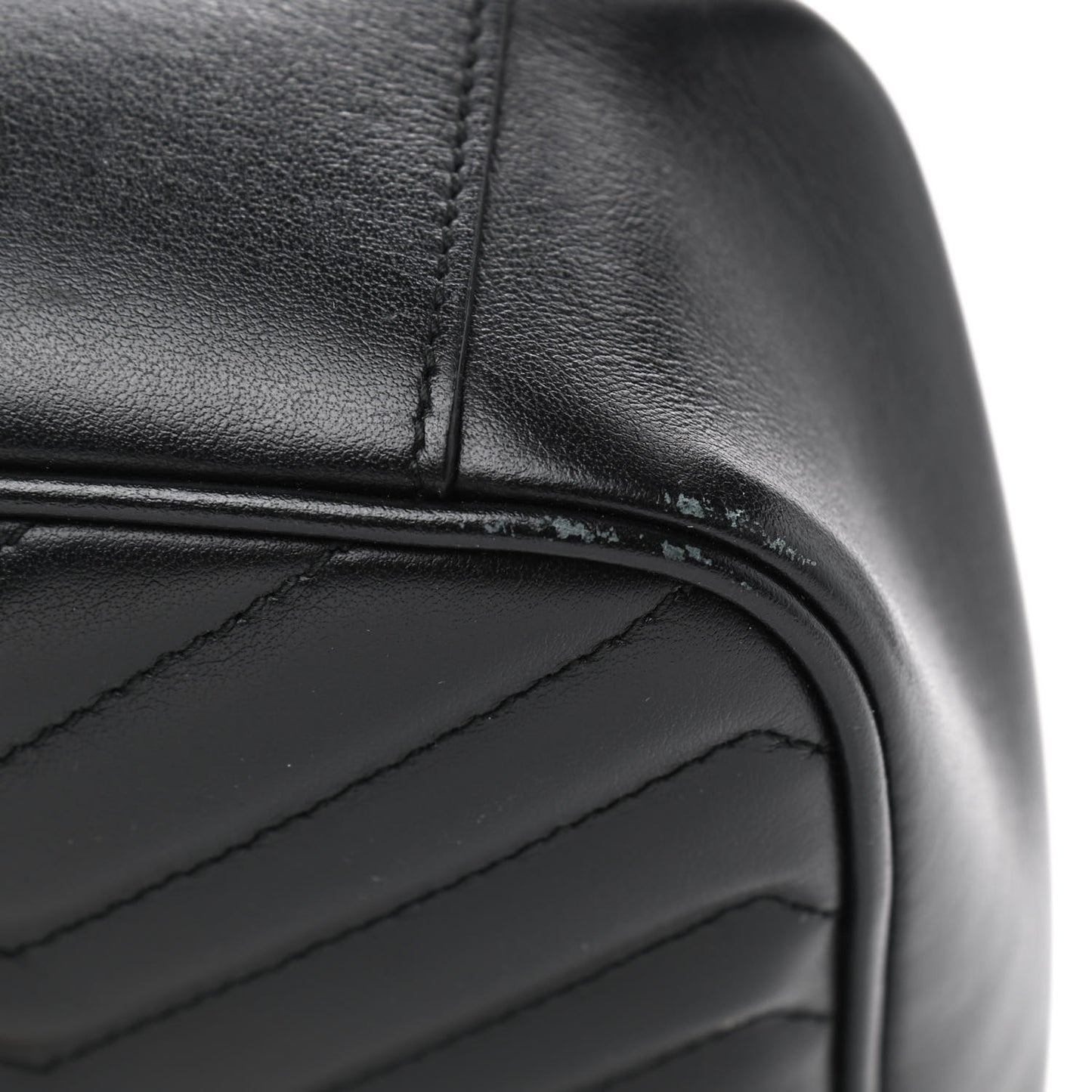 Calfskin Matelasse Small GG Marmont Shoulder Bag Black